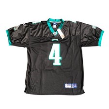 Reebok Authentic NFL #4 Kevin Kolb Philadelphia Eagles Jersey Black Size L (50)