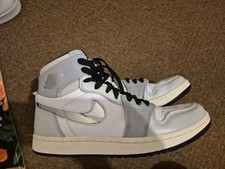 Nike Air Jordan 1 High Zoom CMFT 2 Chicago Collective Chrome Swoosh Wolf Grey
