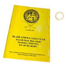 Golfing Golf Score Card Blair