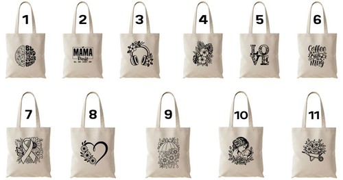 Personalised tote bag floral - personalised,