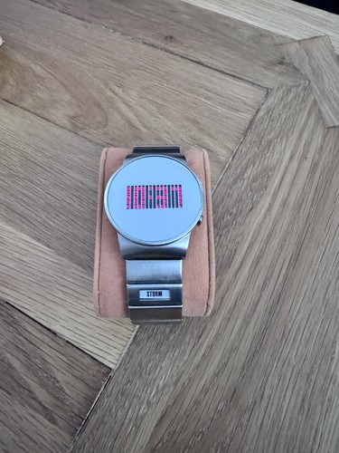 Retro red led mirror - retro,