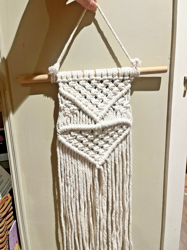 Handmade macrame wall hanging - macrame,