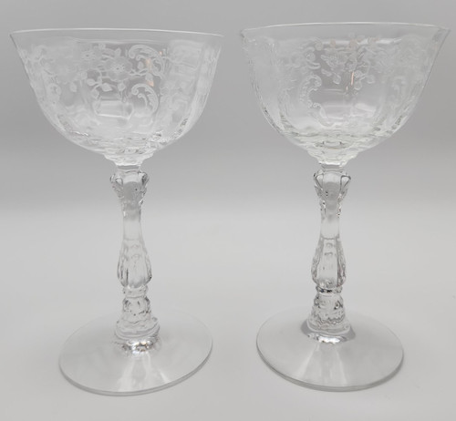Pair vtg 1936 1970 fostoria - pair, of