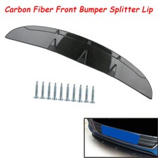 Car Universal Carbon Fiber Front Bumper Spoiler Splitter Diffuser Lip Body Kit