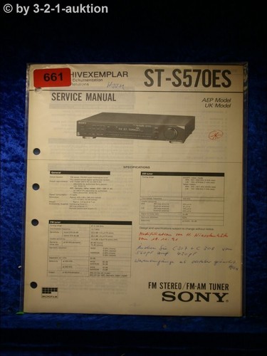 Sony service manual s570es - sony,
