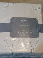 Cozee Home Velvetsoft Cherry Blossom 4 Piece Duvet Set-King