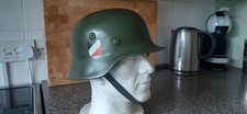 WW2 German Restored M40 Double Decal Steel Helmet