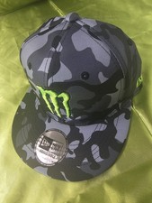 Monster Energy New Era Embroide Snapback  Camo Grey Black Green OSFA [Brand-New]