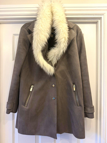 River island grey faux suede - river,