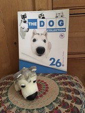 Eaglemoss Artlist Dog Collection Siberian Husky Puppy Plush Toy & 26 Magazine