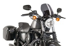 PUIG NAKED FAIRING N.G. TOURING FOR HARLEY D. SPORTSTER 1200 CUSTOM 2004 SMOKE S