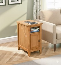 Side Table with Power Sockets