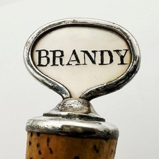 BRANDY BOTTLE STOPPER STERLING
