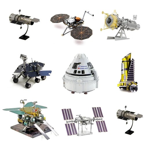 Metal space puzzle shuttle - 3d,