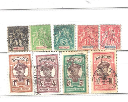 Old stamps martinique - stamps,
