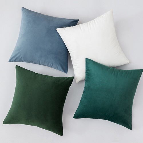 Plush velvet cushion covers - velvet,