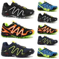 MENS SHOCK ABSORBING TRAINERS RUNNING WALKING CASUAL LACE GYM SPORTS SHOES SIZE