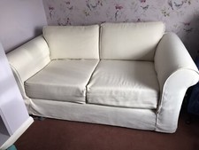 Laura Ashley cream sofa with