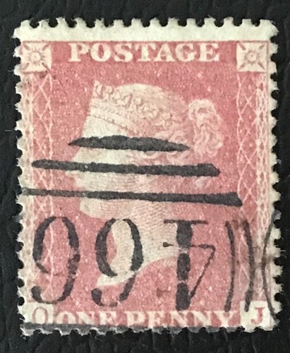 1854 1d penny red - gb,