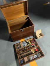 Vintage Wooden Tackle Box with