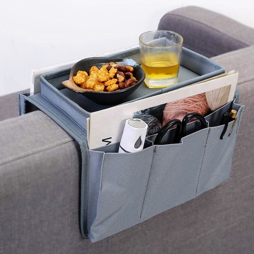Sofa candy organizer with tray - with,