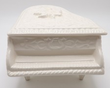White Ceramic Baby Grand Piano
