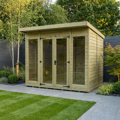 Pent summer house full - summer, (full
