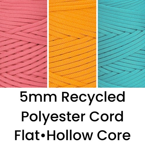 5mm recycled silky polyester - recycled,