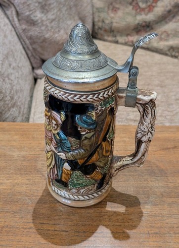 German beer stein stoneware - beer,