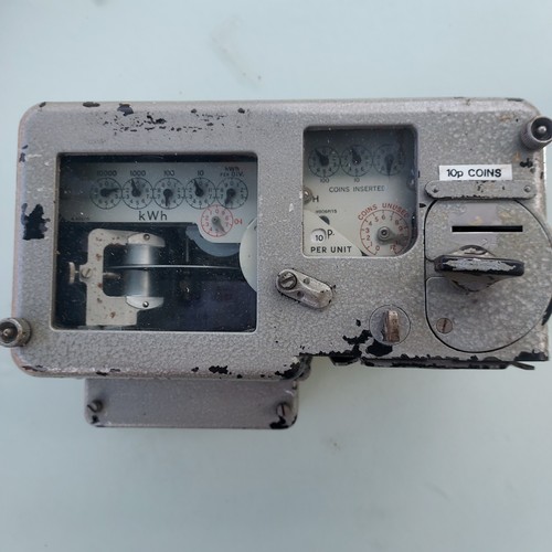 Vintage electricity meter - vintage,