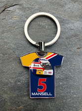 Nigel Mansell Keyring 1992 Helmet Shirt Keyring F1 - Scuderia GP