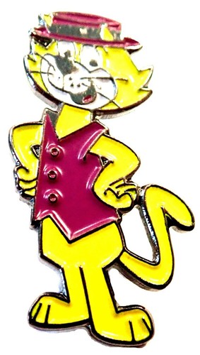 Top cat metal - enamel, badge