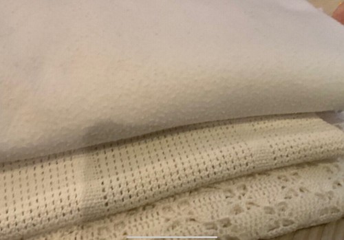 Baby blankets bundle white - blankets, x3