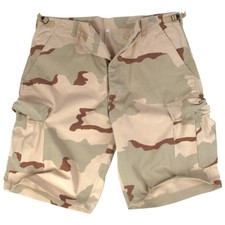 BERMUDA RIPSTOP CARGO COMBAT MENS ARMY STYLE SHORTS FISHING DESERT CAMO : S-XXL