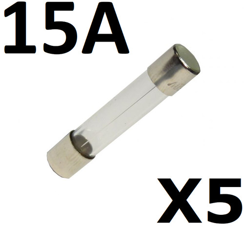 Amp glass fuses 5 - 15,