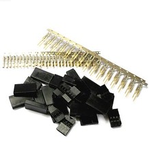 One Way Battery Servo Connector for Futaba Male Female Plug Gold Plated x10