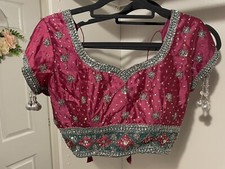 Heavy Saree Ready To Wear Lengha Sari With blouse Adjustable Stonework