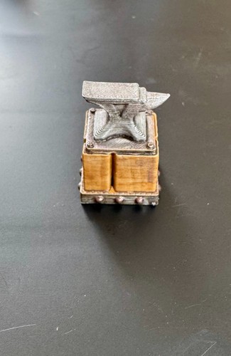 Hand painted blacksmith anvil - hand,