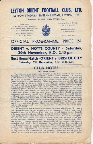 Leyton orient notts county - leyton,