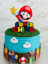 Super Mario Cake Topper | Mario Bros Cake Topper | Personalised Boys Cake Topper