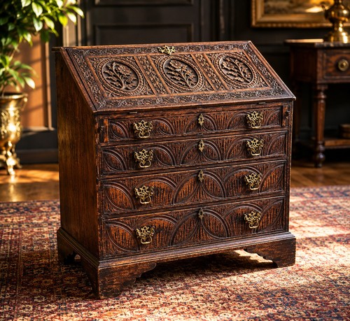 Ultra rare carved - rare, oak