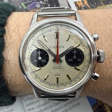 Men's Vintage 1960s Watch Valjoux 7733 Chronograph