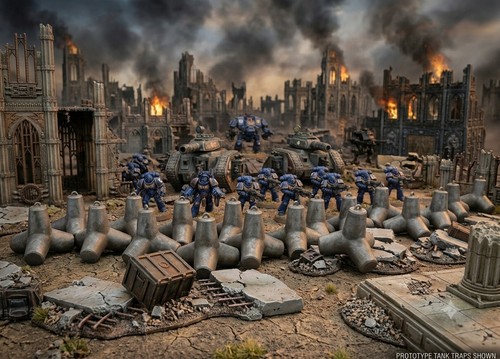 20x concrete tank traps - concrete,
