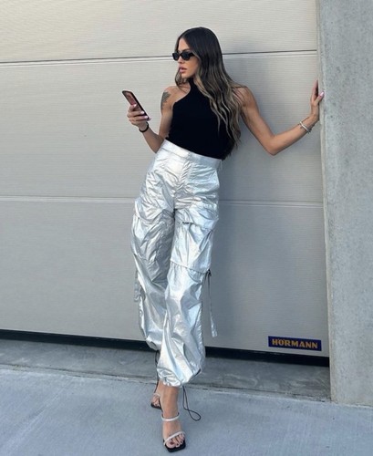 Zara shiny metallic silver - shiny,