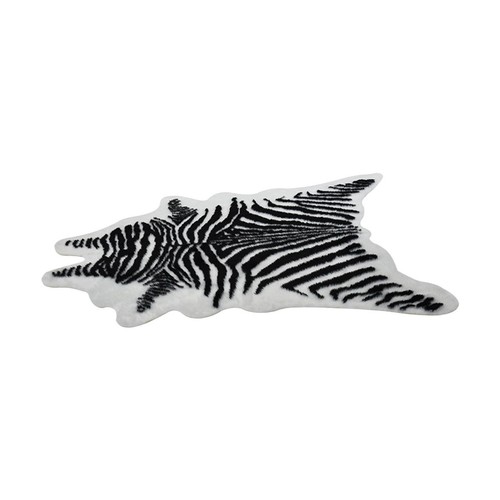 Faux zebra print rug animal - faux,