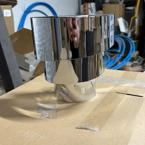 Chrome metal wall light - metal,