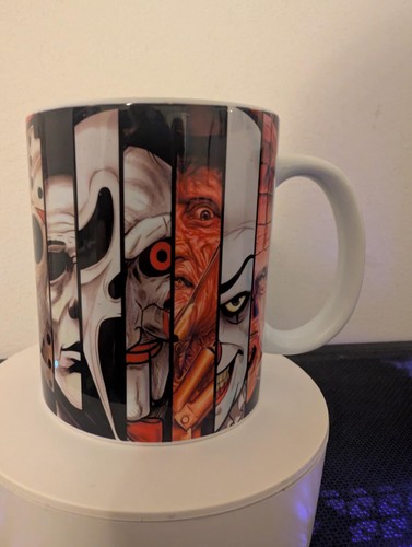 Faces horror cup mug - mug, 11oz