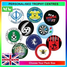 PERSONALISED TROPHY CENTER * Sports Printed Domed 25mm Centres Customised Award