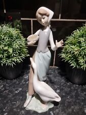 Lladro Figurine Girl Feeding