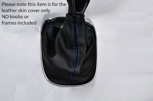 Blue stitching leather manual - blue,